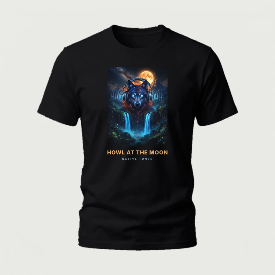 Howl at the Moon t-shirt in black